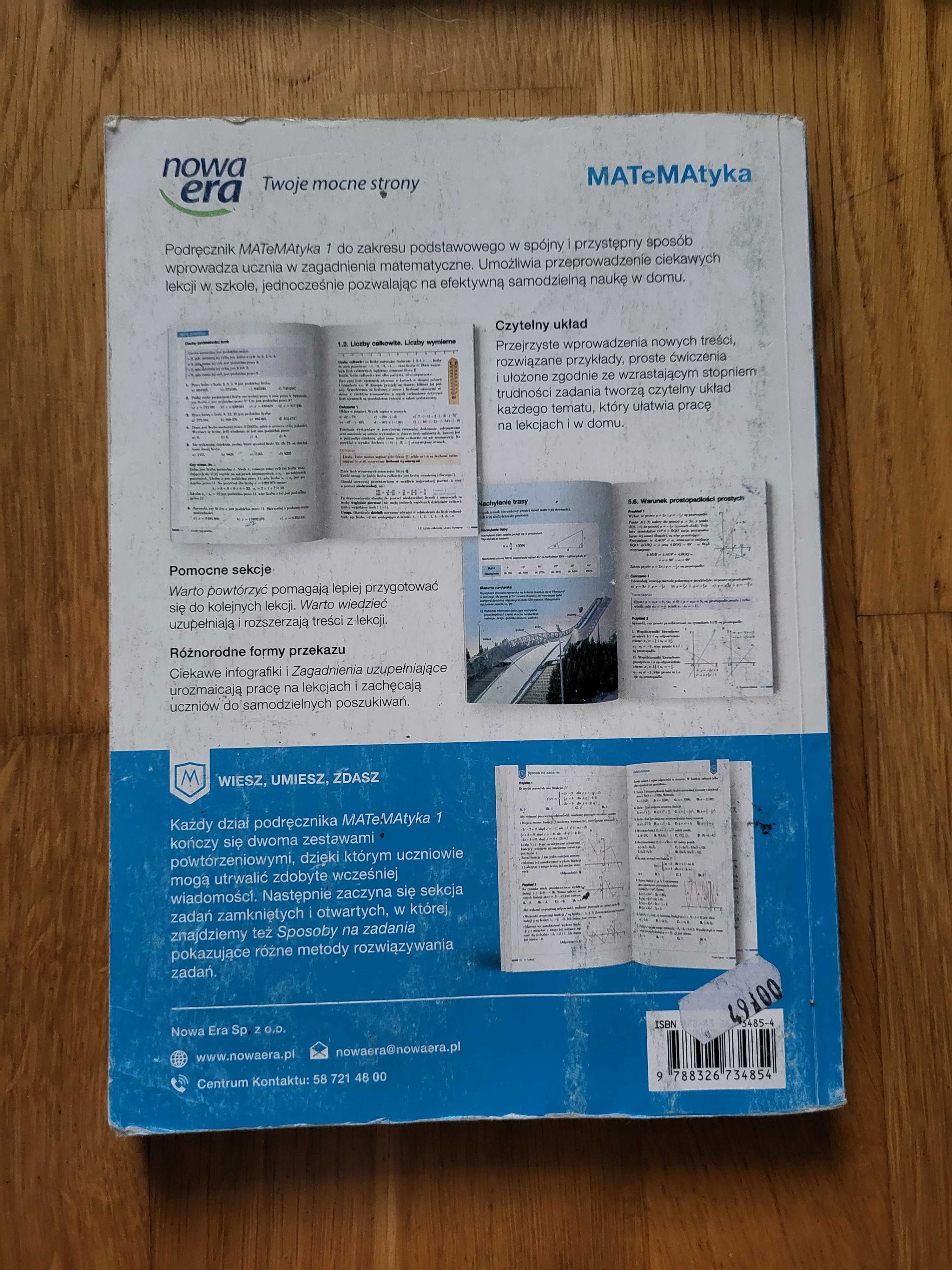 MATeMAtyka Podrecznik do klasy 1 szkoły ponadpodstawowej