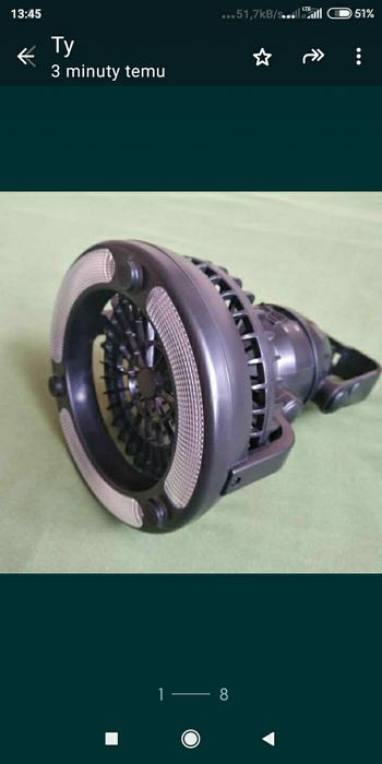 Sport, turystyka, wędkarstwo. Lampa biwakowa ,wentylator