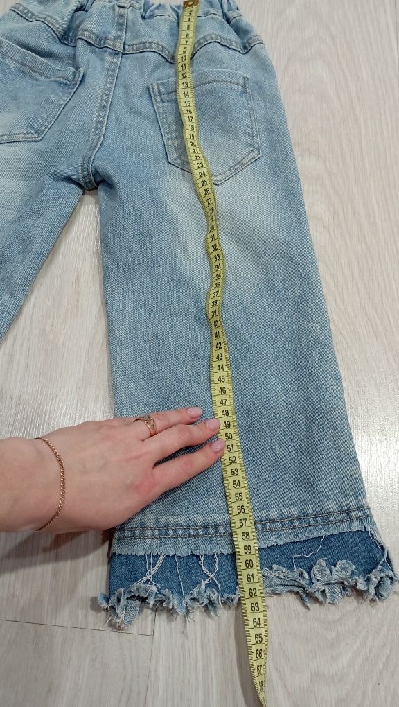Модні джинси палаццо на дівчинку 5 років зріст 110 см