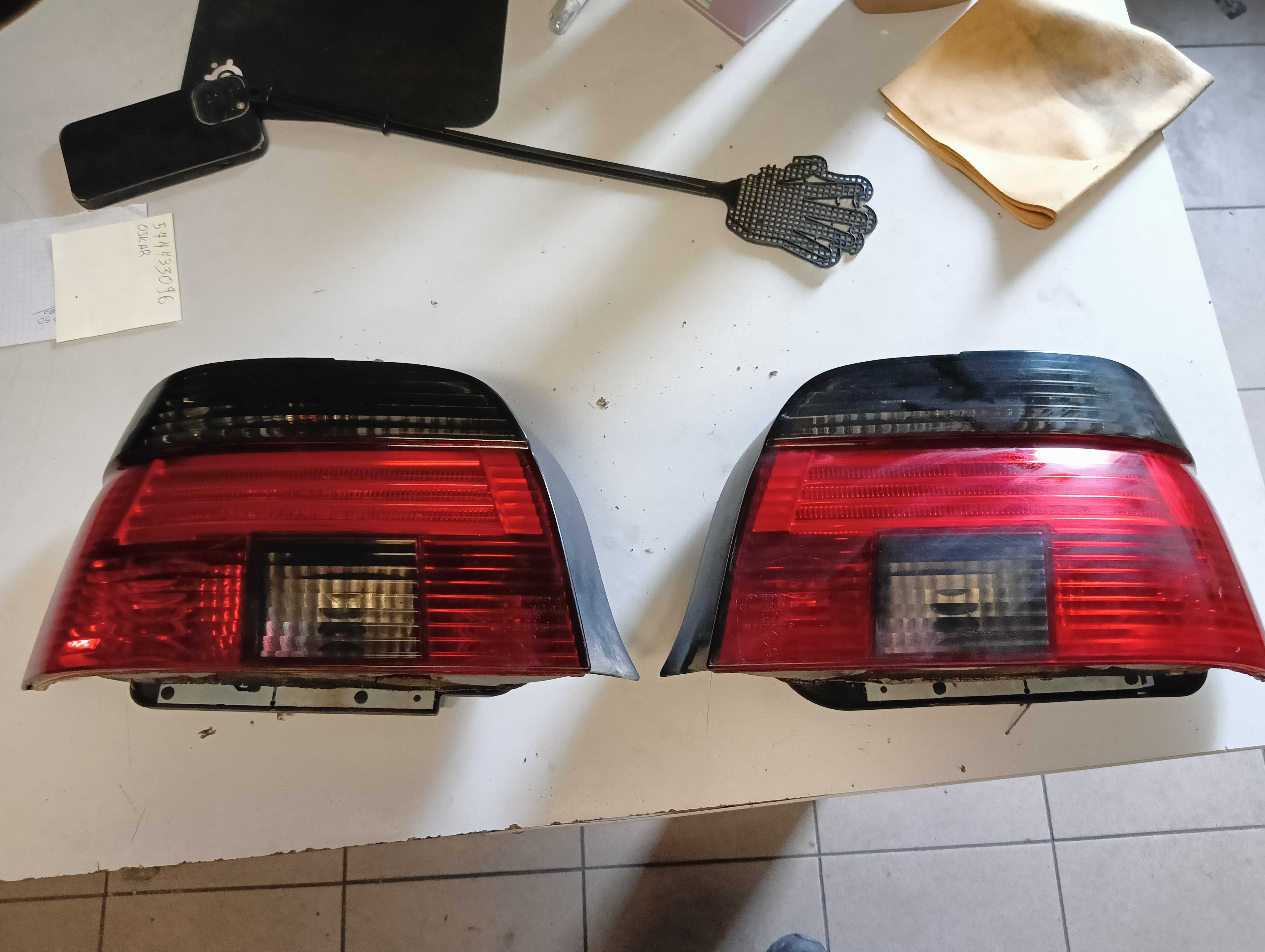 Bmw E39 Sedan lampy tył sedan ciemne komplet prawa lewa