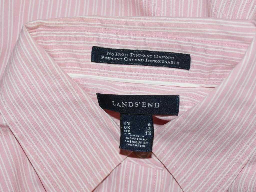 Lands' End biznesowa koszula damska prążek 40 42