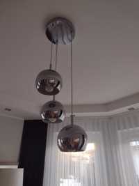 Lampy wiszące kule srebrne