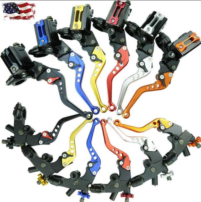 Универсальные ручки в сборе рычаги тормоза и сцепления курки мото руль