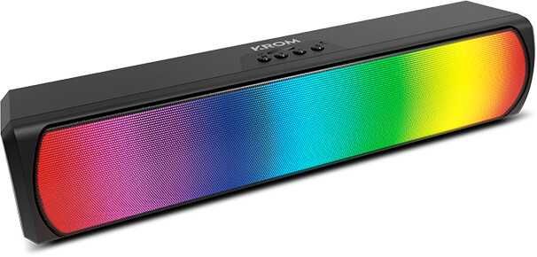Soundbar Krom K-POP RGB Bluetooth Preta