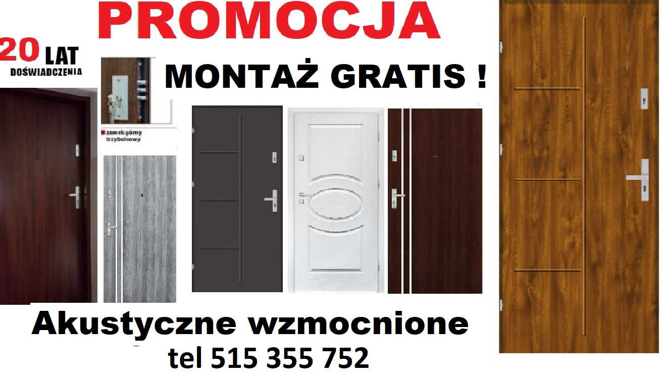 DRZWI zewnętrzne do mieszkania w bloku-WEJŚCIOWE-Montaz gratis !