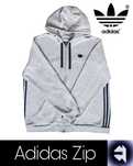 Adidas зип худи Сірий