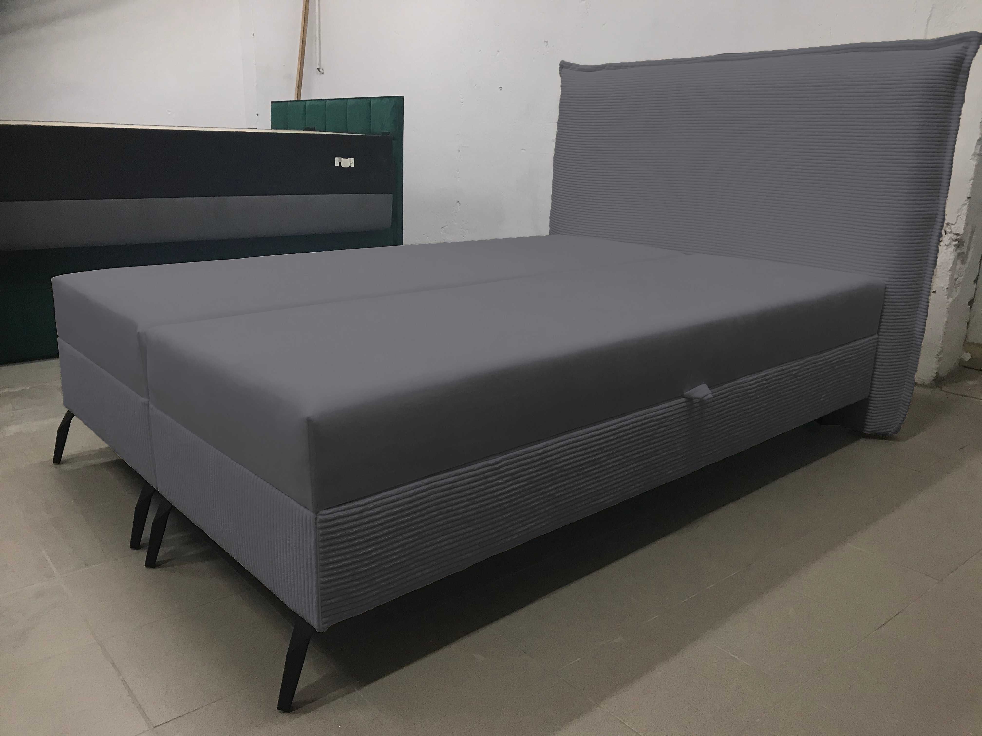 łóżko TAPICEROWANE kontynentalne pojemnik na pościel materac w cenie