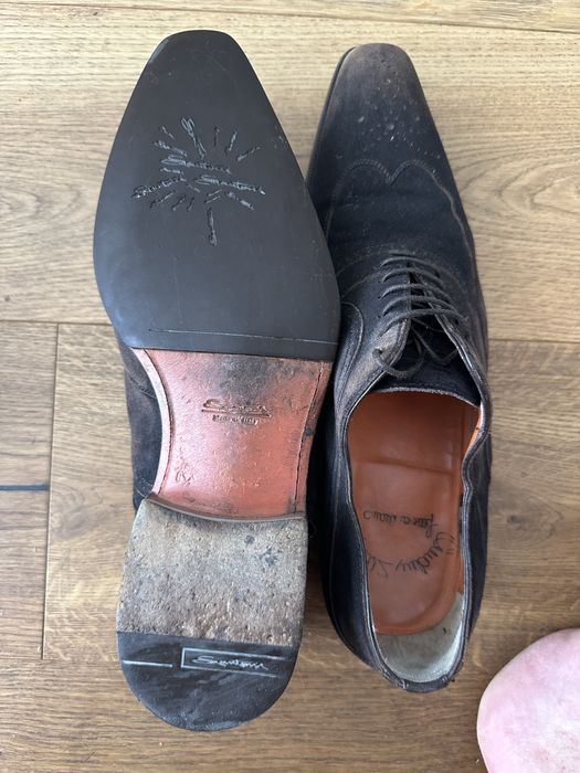 Італіське чоловіче вуття марки Santoni в розмірі 8,5 UK