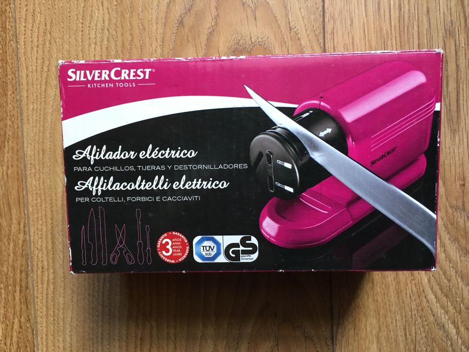 Afiador de facas e tesouras SilvetCrest Novo