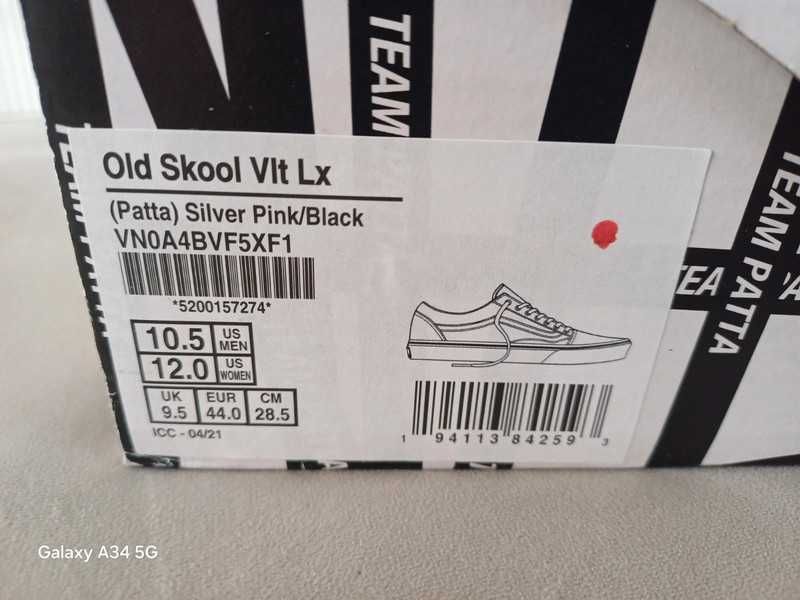 Vans Patta X Old Skool VLT LX Mean Eyed Cat r. 44 Orygianle/Nowe!