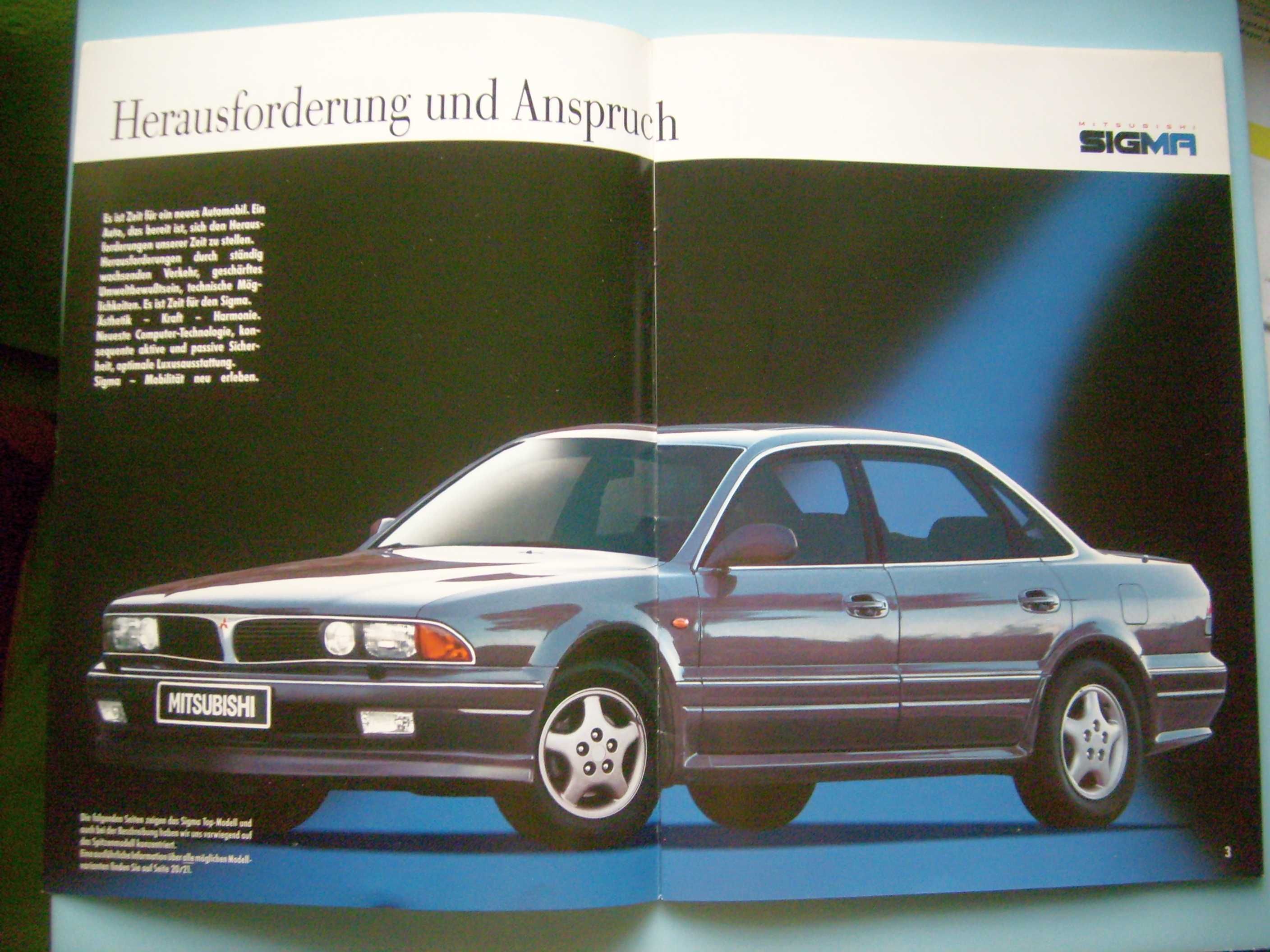 MITSUBISHI SIGMA 1991  / prospekt 24 strony, stan BDB * WYPRZEDAŻ !