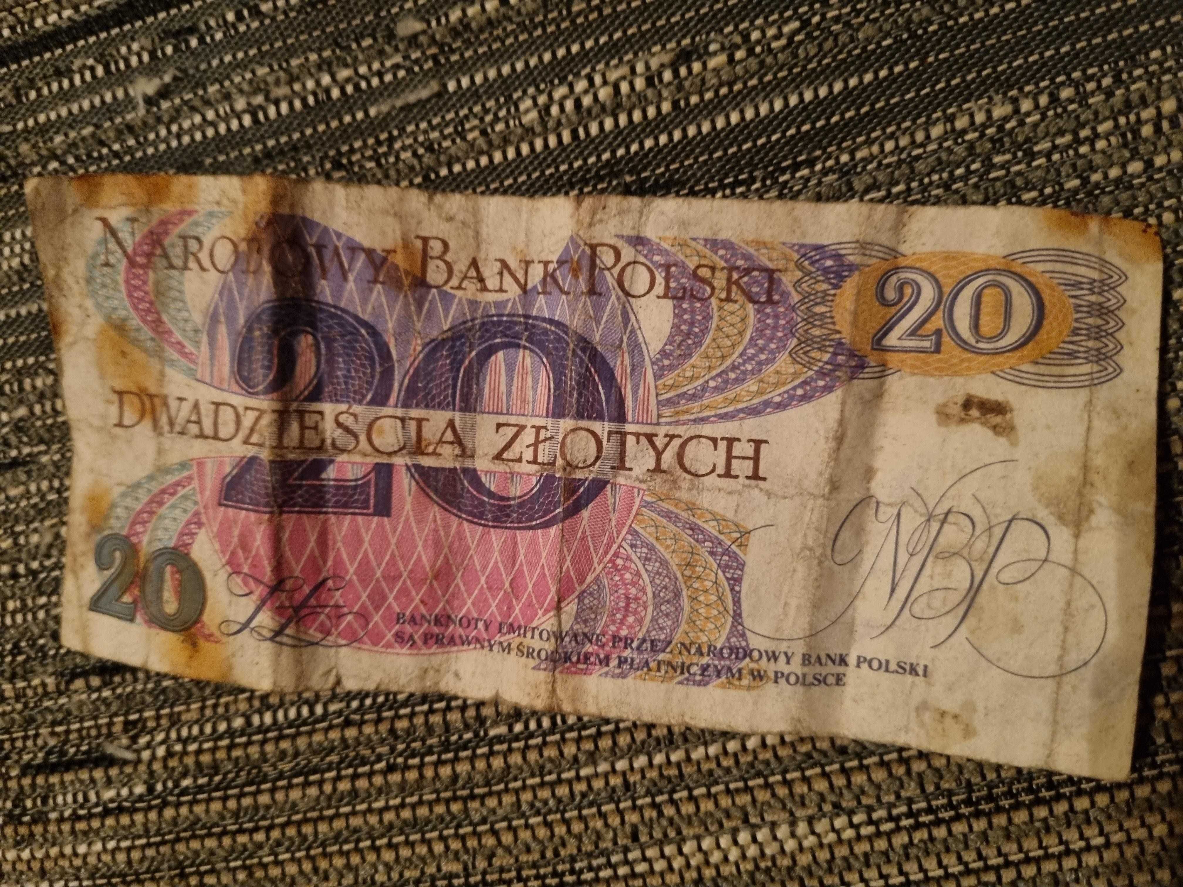 Banknot 20 zł, 1982r