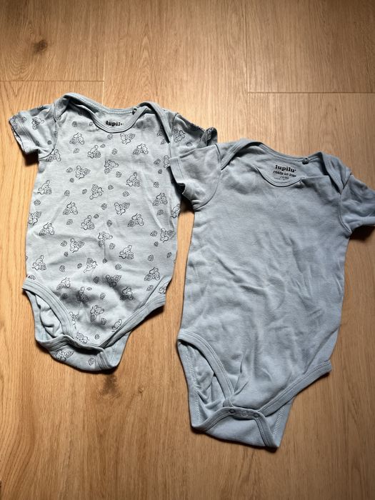 Dwupak body z krótkim rękawem Lupilu 74/80