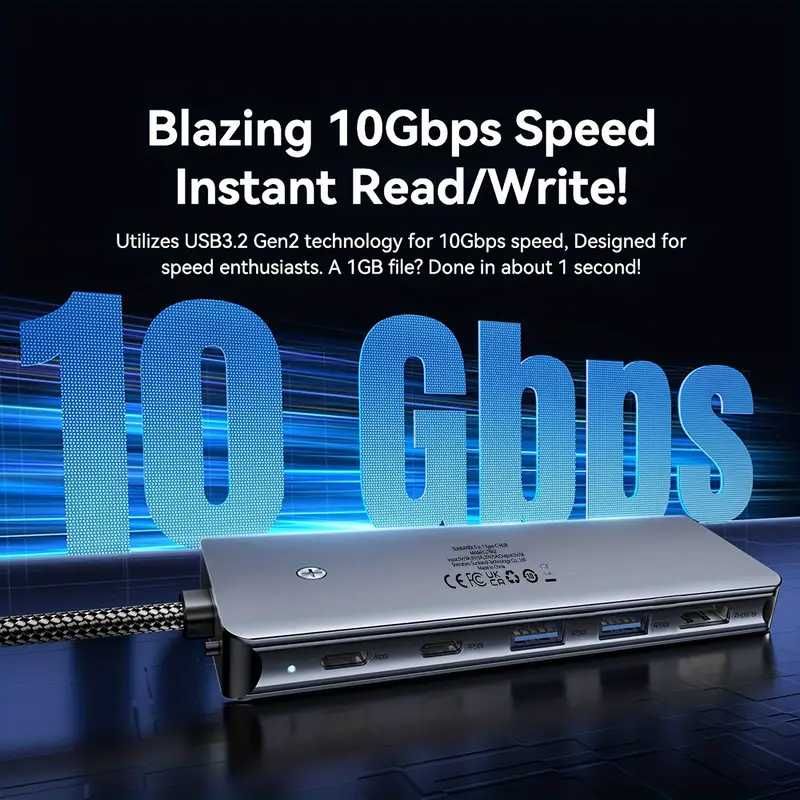 USB Hub + SSD Case Sunkandi 10Gbps