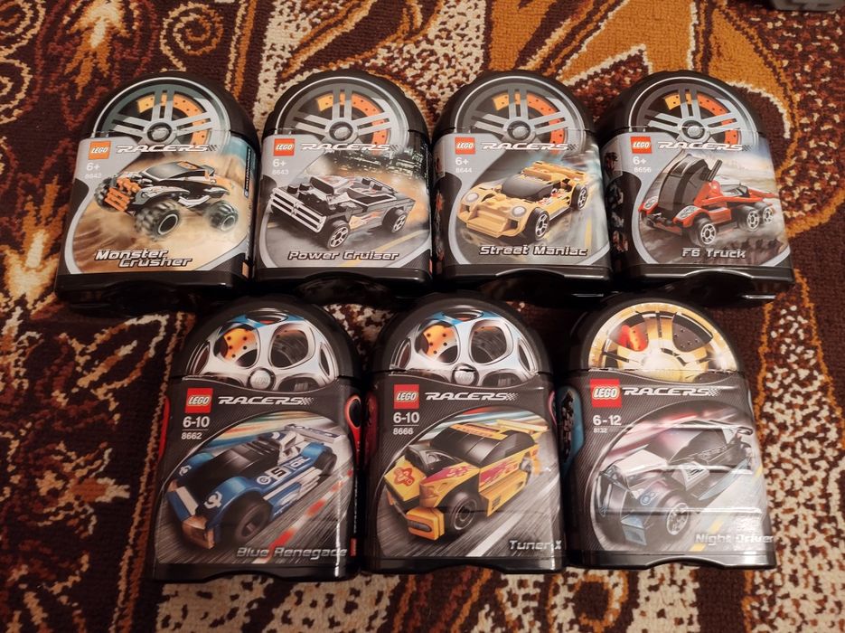 LEGO Racers Garage kolekcja mini pojazdy 7 sztuk