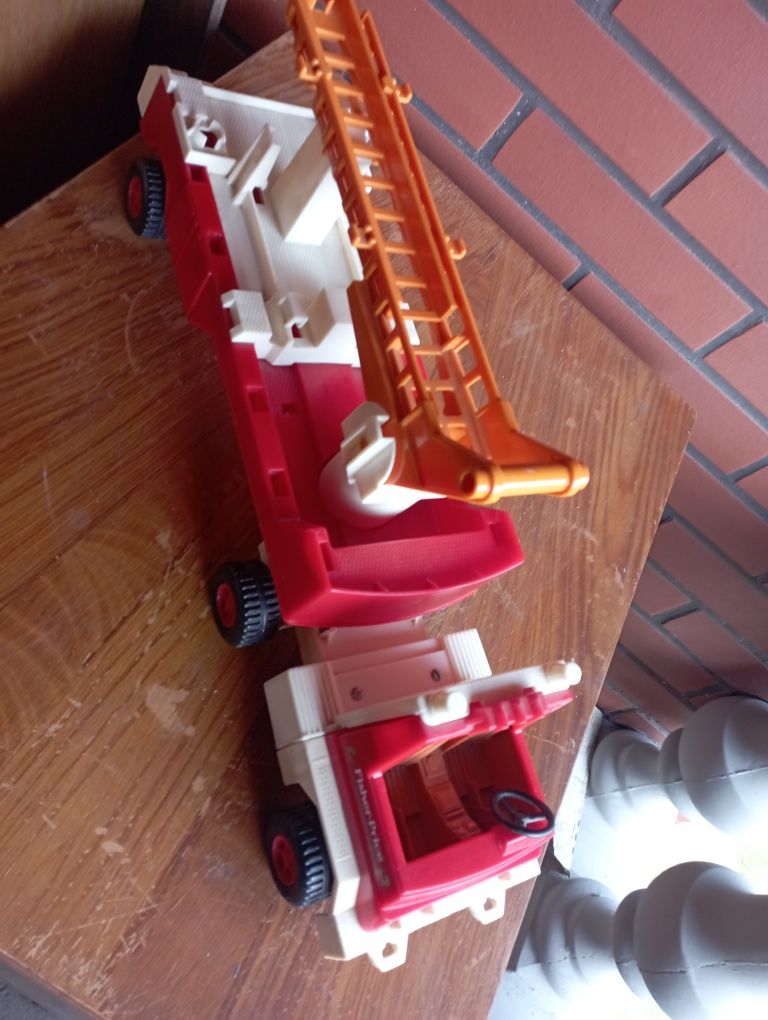 Playmobil wóz strażacki vintage, Fischer Price