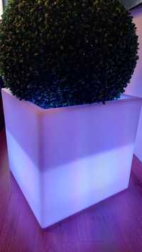 Cubo/garrafeira em LED com RGB