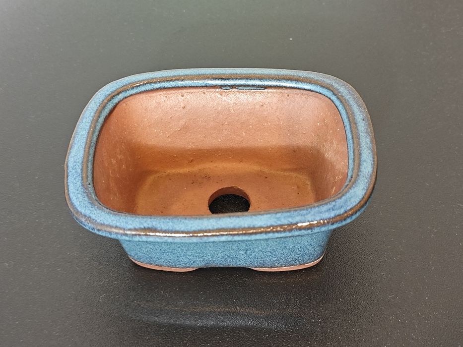 Vaso para bonsai azul