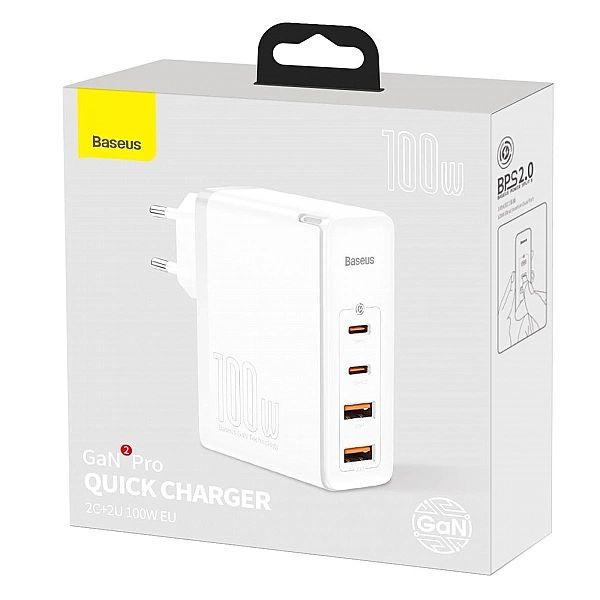 Baseus GaN2 Pro szybka ładowarka sieciowa 100W USB / USB Typ C Quick C