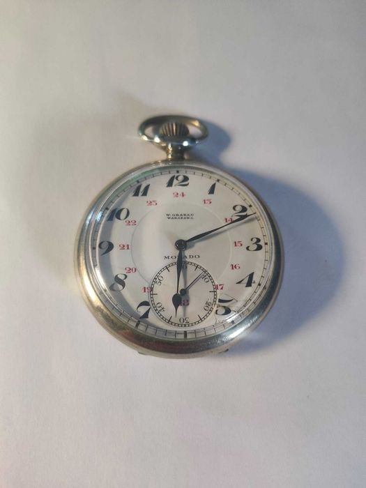 Sprawny zegarek kieszonkowy Movado Grand Prix 1910