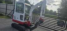 Minikoparka takeuchi 1.8t Cała wytulejowana!Nowe gąsienice!koparka