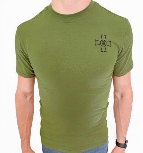 Футболка з коротким рукавом ЗСУ олива розміри 46-60