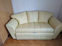 Sofa skórzana rozkładana