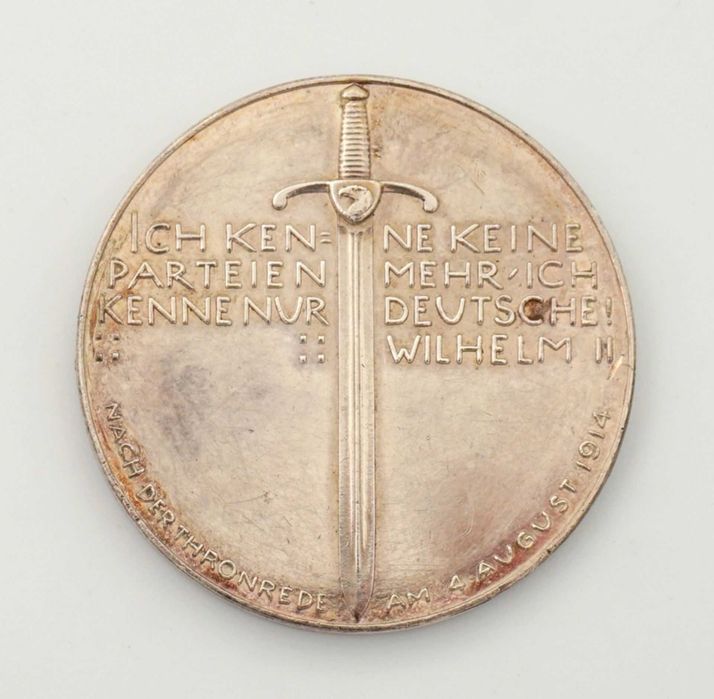 Медаль "Вильгельм II" Германия первая мировая. Серебро.