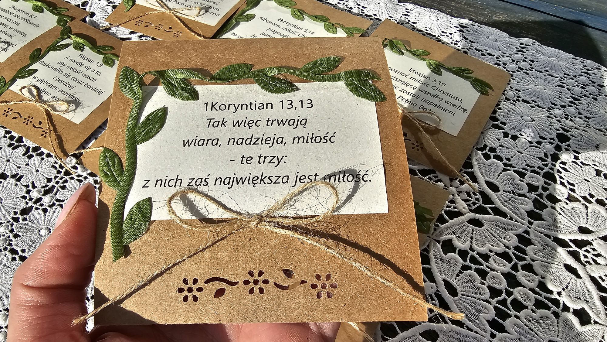 Podziękowanie dla gości cytaty z Biblii, o miłości, Komunia, Chrzest