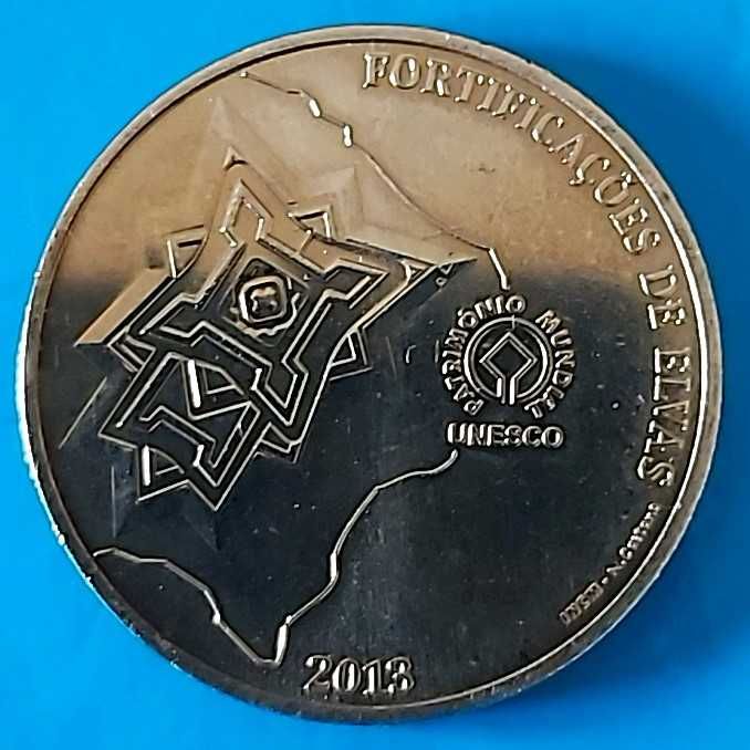 2,50  Euros de 2013, Portugal, Unesco, Fortificação de Elvas