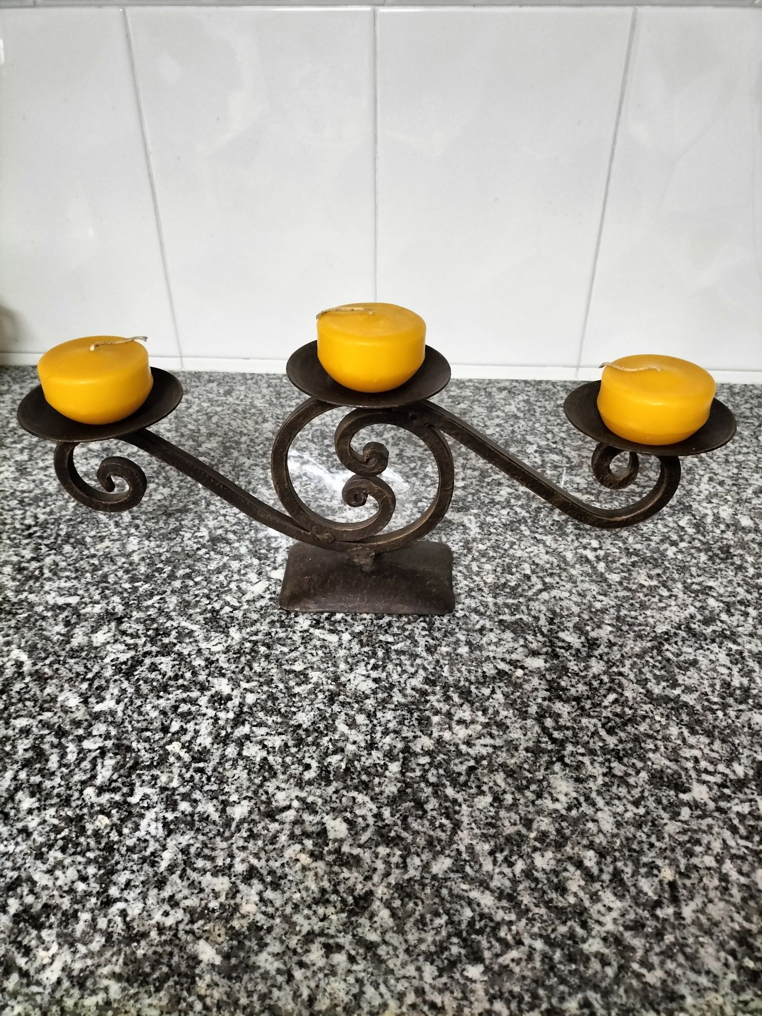 Suporte para velas decorativo