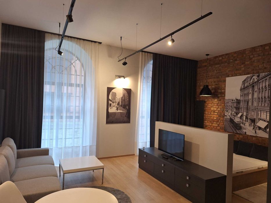 Loftowy apartament z sypialnią, Księży Młyn, ul. Tymienieckiego 25C