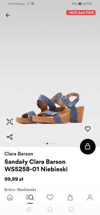 Sandały Jeans Clara Barson CCC r. 38