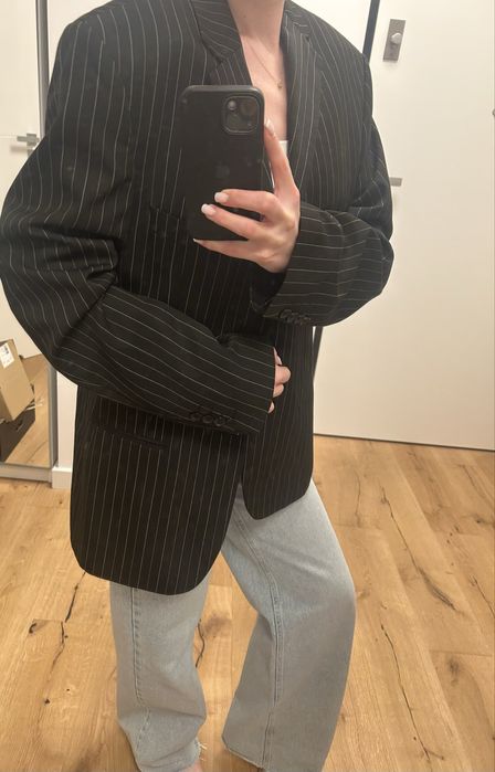 Marynarka oversize w paski