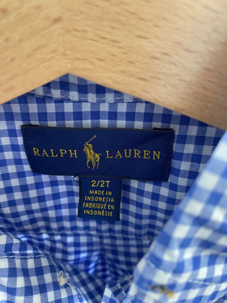 Camisa Ralph Lauren azul 2T