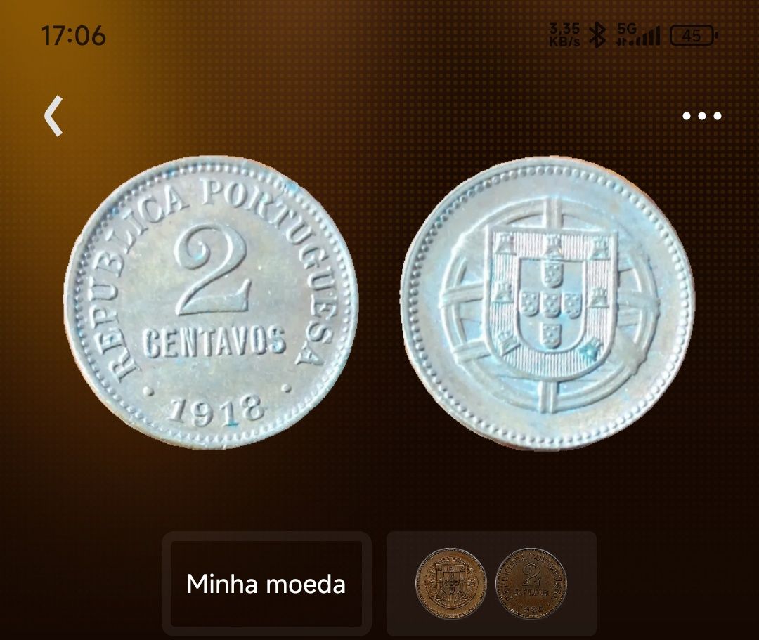 3 Moedas antigas Portugal