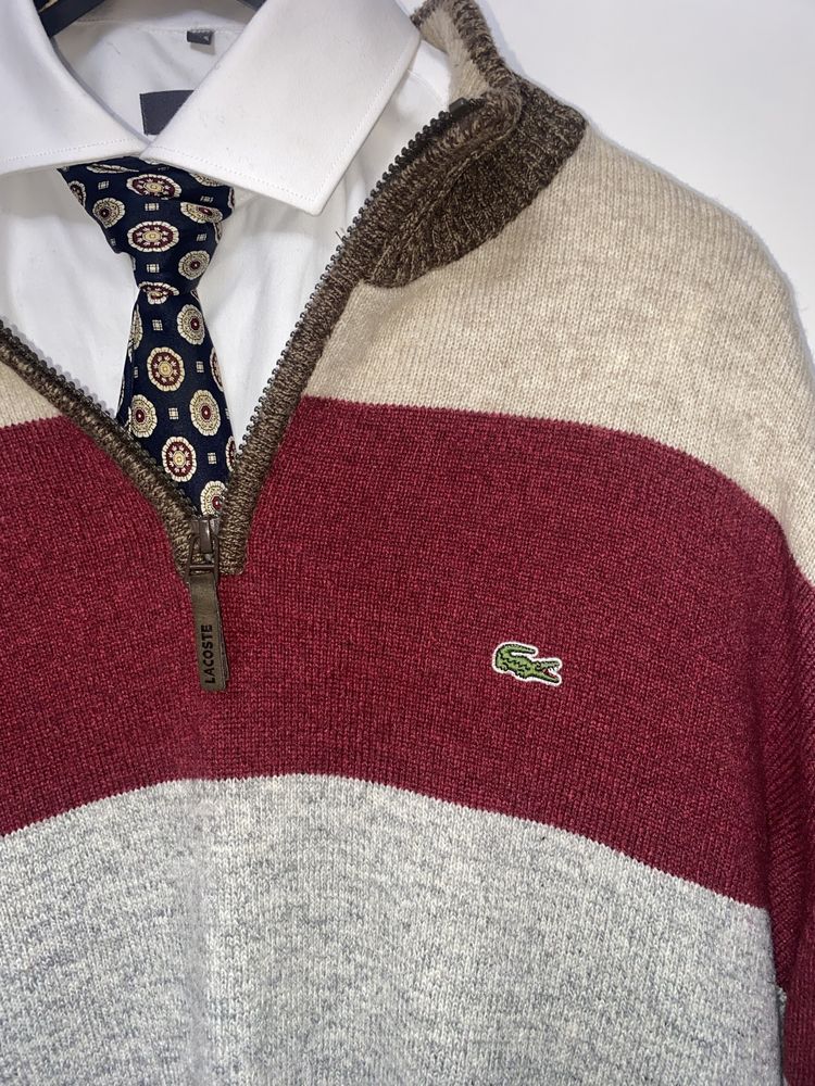 Sweter Lacoste premium wełniany XL 8