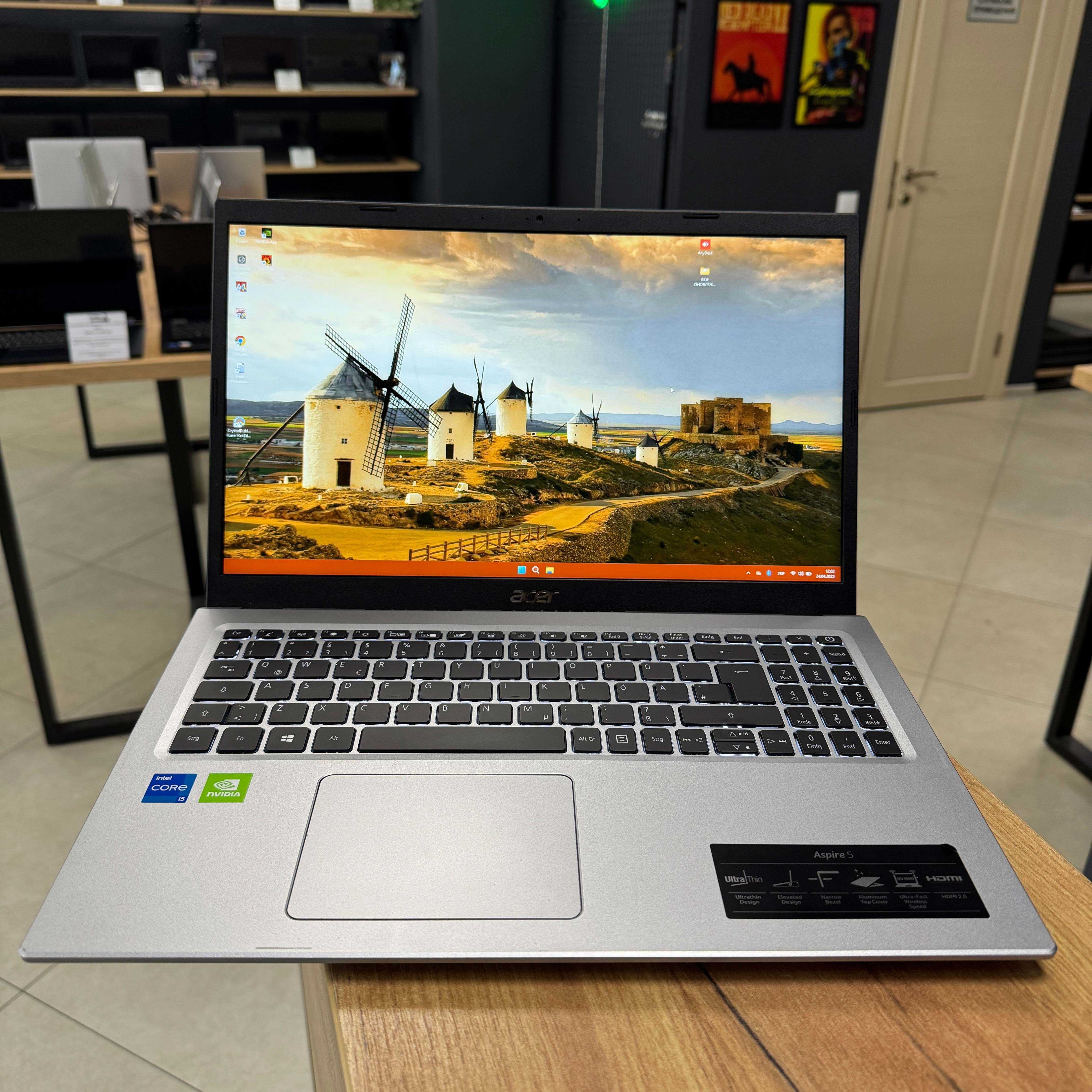 Ігровий Acer Aspire 5 - FullHD, IPS/i5 1135G7/GeForce MX450 2 GB/16 GB