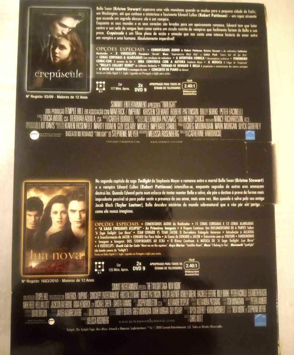 Pack DVDs da saga Twilight