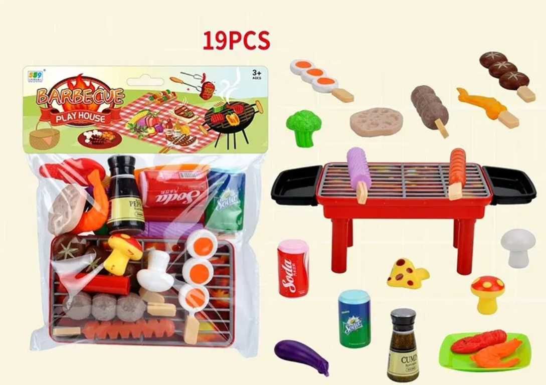 Дитячий ігровий набір для барбекю, 19 предметів