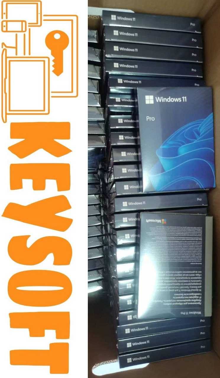 Windows 11/10 Pro - Home Лицензионный ключ наклейка OEM Retail ESD Box