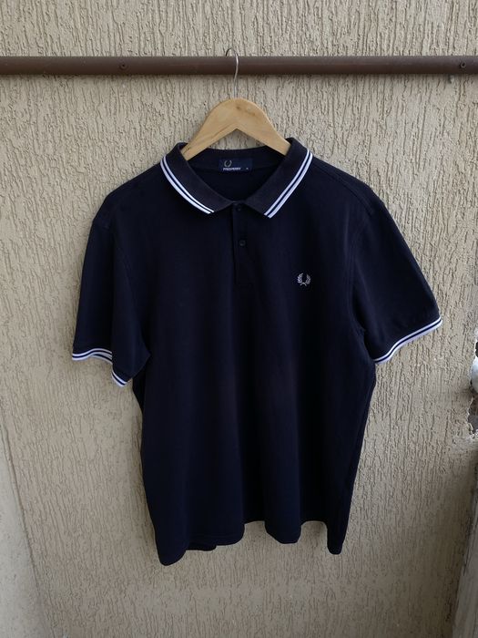 Поло Fred perry чоловіча XL темно синього коліру оригінал