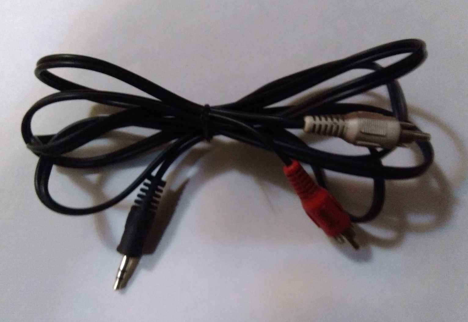 Аудио-кабель mini-jack 3.5мм-2xRCA-тюльпан 1.5м