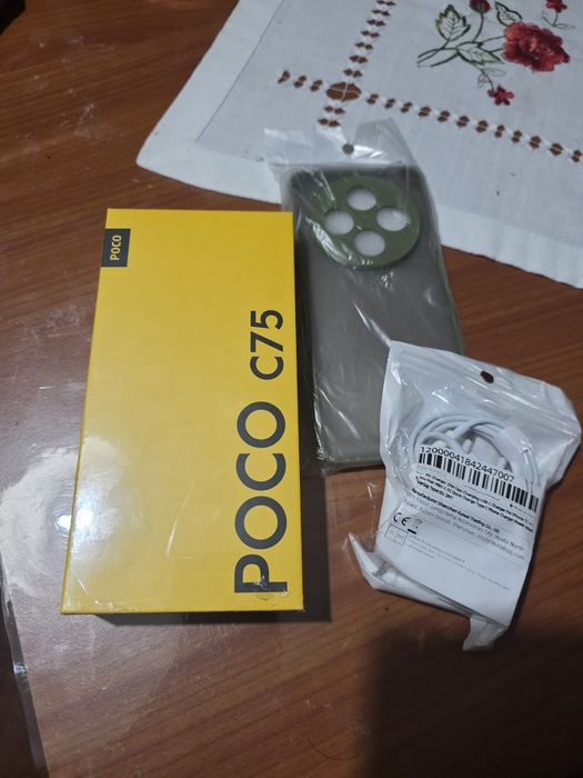 POCO C75 NOVO 8/256GB – Capa + Carregador Compatível Incluídos