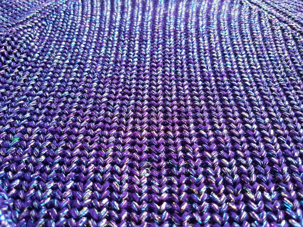 r. 116/122 Bon Prix BPC sweter dziewczęcy fioletowy casual
