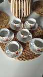 Bavaria Germany royal porcelain porcelanowy zestaw filiżanki kawowy
