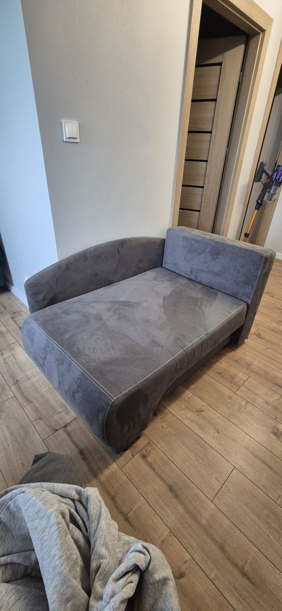 Sofa moon rozkladana z pojemnikiem na pościel, łóżko dla dziecka