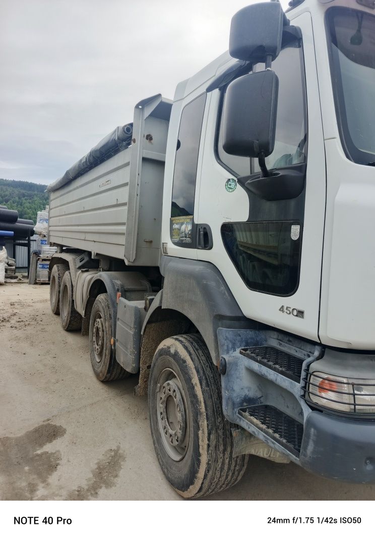 Renault kerax 8x4 hydroburta kiper Miller 2szt