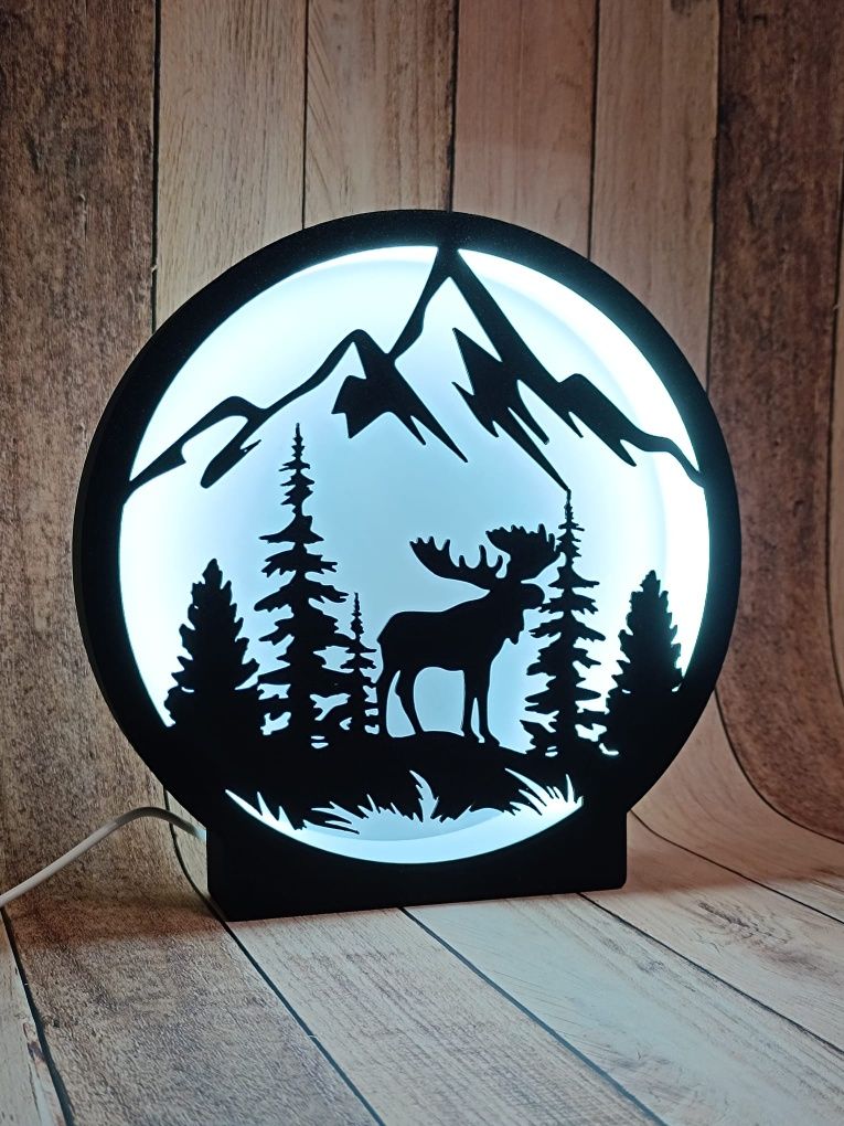 Lampa z druku 3D różne wzory - personalizacja