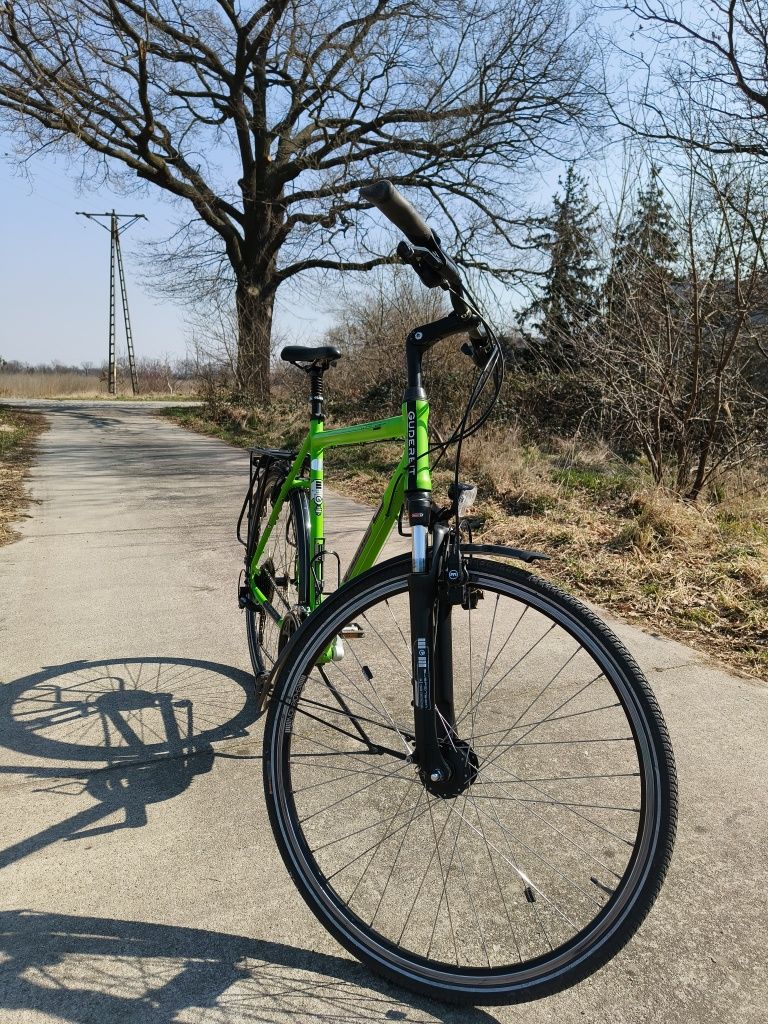 Rower trekkingowy Gudereit, hydrauliczne hamulce, czujnik zmierzchu
